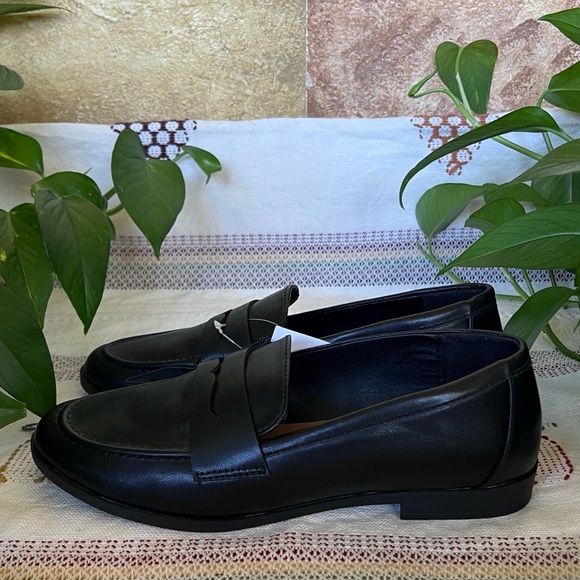 NEW Kensie Women’s Slip-On Gitty Dark Academia Penny Black Loafers, Size 8.5M - Picture 4 of 13